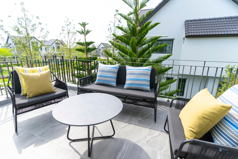 meubles de terrasse de balcon